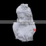 Custom Pure White Stone Girl Bust Statue Design thumbnail-1