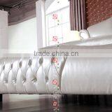 Antique White Bedroom Furniture / White Bedroom Furniture / White Glossy Bedroom LV-B9022 thumbnail-5