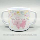 Two Handle Melamine Cup With Cute Customized Printing for Kids/children Drinking Mug thumbnail-2