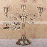 Free Shipping Metal Candle Holder Equisite European 3-arm for Wedding Decoration Candlestick Romantic Dinner Candle Holders thumbnail-3