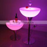 High LED Cocktail Table for Wedding Led Illuminated Furniture Bar Table thumbnail-5