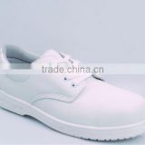 NMSAFETY white synthetic leather safety footwear shoe