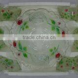 JK044 7pcs Glass Salad Bowl Set With Spray Deco thumbnail-1
