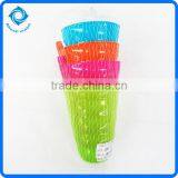 4PC Plastic Water Drinking Cup Juice Cup Set With Straw