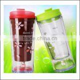 Hot New Products Eco Friendly pp Travel Reusable Double Wall Plastic Coffee Mug Cup,custom Plastic Coffee Mug Cups With Cover thumbnail-1