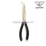 Fine Fished Mini Bent Nose Dipped Handle Fishing Plier thumbnail-1