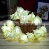 Fashion Holiday Lighting 20 LED Novelty Rose Flower Fairy String Lights Wedding Garden Party Christmas Decoration Hot Selling thumbnail-1