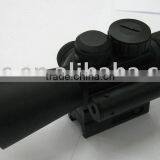Compact 4X30 Rifle Scope Red Green Mil-Dot Reticle With Side Attached Red Laser Sight Combo thumbnail-1