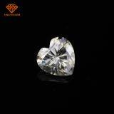 Heart Shaped High Bright White Polished Gemstone VVS1 3 Carat Moissanite per Carat Price Wholesale thumbnail-2