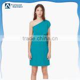 Pleated Sexy Party One Shoulder Dress Pattern thumbnail-1