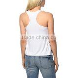 MGOO New Pattern U Neck Screen Print Women's Tank Top Criss-cross Sides Sexy Racer Back Crop Top thumbnail-2
