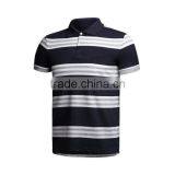 New Design Hot Selling in China Custom Mens Polo Collar Striped t Shirt thumbnail-3