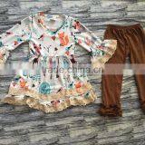 2016 Fashion Long Wholesale Children Clothing Set New Lovely Kids Clothes Sets Autumn Child Wear for Girl thumbnail-1
