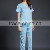 2016 Juqian Custom High End V Neck Green Usually Hospital Nursing Scrubs Nursing Uniforms thumbnail-2
