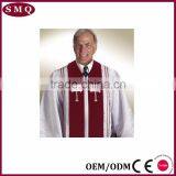 High Quality Church Cross Embroidery Pulpit Baptismal Robe thumbnail-2