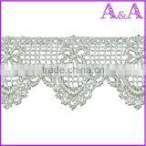 Pretty Ladies Embroidery Cotton Flower Lace Trim Black Lace thumbnail-3