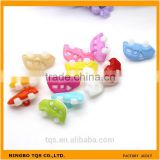 Wholesale 17mm*11mm Colored Plastic Car Children Baby Clothing Button