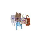 Die Cut/Dual Handles Green Ultrasonic Embossing Bags thumbnail-1