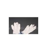 White 4mil textured surface powered nitrile exam gloves for different medical devices