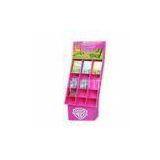 Pink Strong Structure Recyclable Cardboard Display Shelves For Retail Books With Compartments thumbnail-1