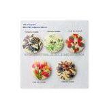7/8”,36l- Printed Wood Button With Flower Patterns for Scrapbook,jewelry and Baby Knit thumbnail-1