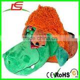 2 in 1 STUFFED TOY GRIZZLY BEAR TURN INTO ALLIGATOR thumbnail-4
