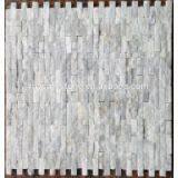 Fracture Surface Carrara White Marble Mosaic