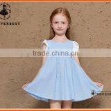 Baby Girls Sleeveless Long Evening Dress Vest Dress With Belt thumbnail-2