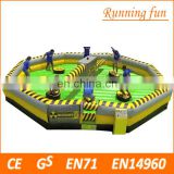 2017 best sell Inflatable battle game wipeout, Inflatable challenge sports game