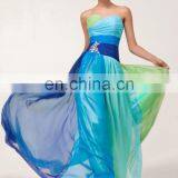 Hot Sale Elegant Design Grace Karin Sexy Strapless Red Chiffon Long Cheap Prom Dresses CL6069-2# thumbnail-5