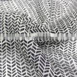 2017 Hotselling Black&white Classic Prining Nature Pure Silk Chiffon