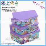 Colourful Paper Suitcase Toy Doll Gift Box With Handle