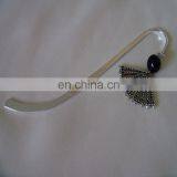 Wholesale China Zinc Alloy Metal Antique Silver Funny Fan Charm Bookmark for Book