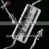 Custom New Fashion Brand Name Transparent String Seal Tag for Hangtag thumbnail-2