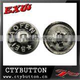 CTY-SO48 Leather Jacket Snap Button