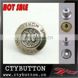 CTY-DP(135) hot sale metal badge buttons for clothing