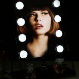 Detachable Adjustable Brightness Led Illuminated Cosmetic Mirror With 8 Led Blubs thumbnail-4