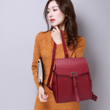 European and American Fashion Backpack Spring and Summer New Women's Bag Crocodile-print Leather Shoulder Bag thumbnail-5