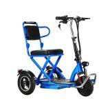 350W Foldable Brushless 3 Wheels Electric Tricycle for Passenger for Old People Electric Tricycle for Elderly thumbnail-2