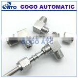 Quick Coupler ZG1/4 Male Thread O.D 3/8 Inch Hard Tube Stainless Steel Elbow Connector Fitting thumbnail-4