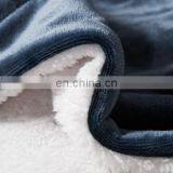 100% Polyester Sherpa Flannel Blanket Two Sides Brushed Cozy Fleece Throw thumbnail-4