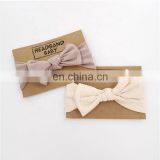 Organic Cotton Knitted Rib Knotted Baby Headband Knot thumbnail-3