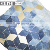 2018 Spring New Design Geometric Figure Gold Stamping Ombre Printing Cushion Cover thumbnail-2