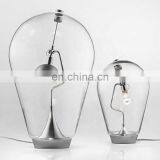 Mid Century Nordic Style Creative Studio Italia Design Blow Bubble Clear Glass Led Table Desk Lamp