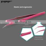 Yayoge Custom Stainless Steel Manicure Nail Tweezer With Cheapest Price Eyelash Extension Tweezers Nail Tools Supplier thumbnail-5