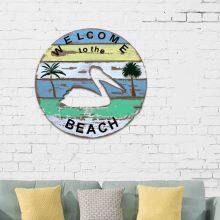 Wooden PVC Welcome Animal Beach Door Sign, Home Festival Decoration Sign Welcome Sign thumbnail-4