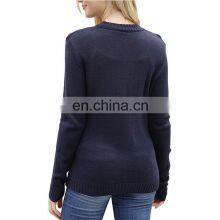 Women Custom Xmas Ugly Pullover Sweater With Pom thumbnail-3