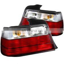 1FOR 92-98 BMW E36 4DR SEDAN TAIL LIGHTS REAR LAMP RED & CLEAR car led taillights