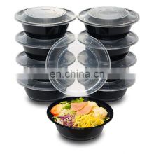Reusable Stackable 3 Compartment Lunch Boxes Meal Prep Food Storage Containers