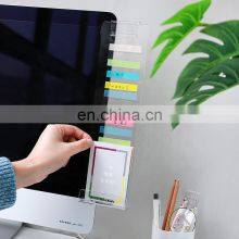 Acrylic Transparent Computer Display Memo Holder Message Board for Sticky Note for Monitor thumbnail-4